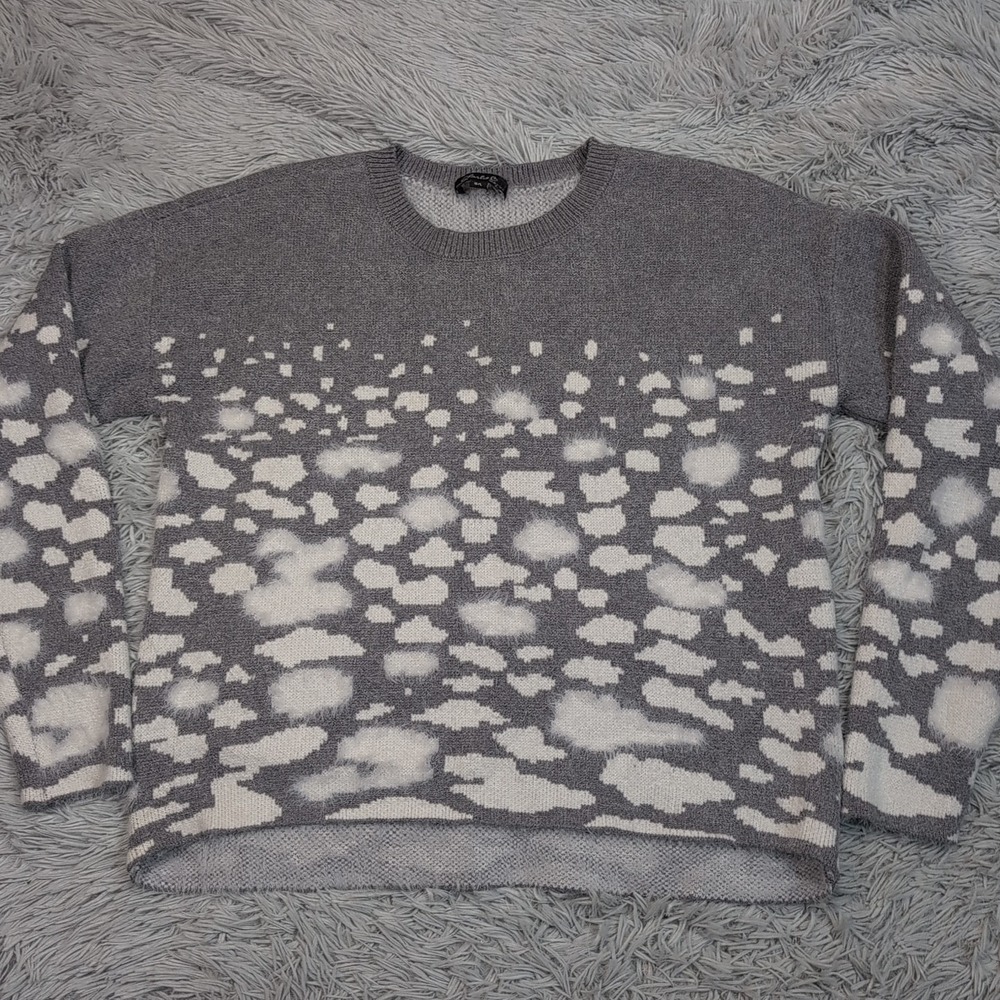 Charlie‎ Sweater Womens L Gray Cozy Soft  Comfort Warm Preppy Casual